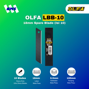 OLFA LBB-10 Spare Blade (10Pcs Pack) Original