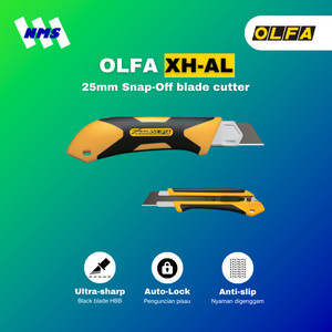 Pisau Cuter Auto Lock OLFA XH-AL Snap-Off 25mm Blade Cutter Pemotong Triplek Comfort Grip Refill