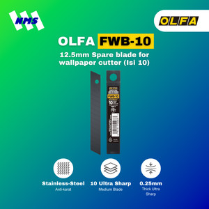 OLFA FWB-10 Spare Blade For Wall Paper Cutter (10Pcs Pack) Original