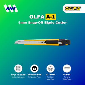 Pisau Potong OLFA A-1 Snap-Off Blade Cutter Original Kater Kantor