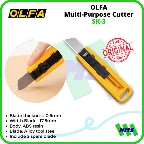 Cutter Mini OLFA SK-3 Multi-Purpose Sub Knife Pisau Potong