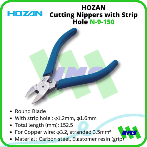 Tang Potong HOZAN N-9-150 Diagonal Cutting Nippers with Strip Hole