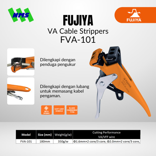 Tang Kupas FUJIYA FVA101 Cable Strippers Japan