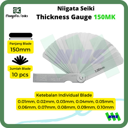 Niigata Seiki Thickness Gauge 150MK Feeler Kipas