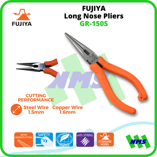 Tang Langcip Long Nose Pliers 6 Inch 150mm GR-150S FUJIYA Japan