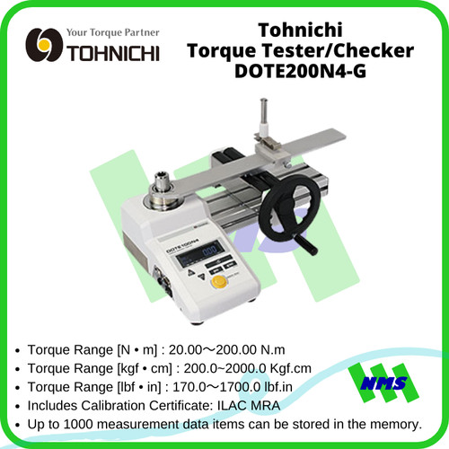 Alat Kalibrasi Kunci Torsi Tohnichi DOTE200N4-G Torque Tester/Checker