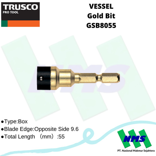 Mata Bor VESSEL GSB8055 Gold Bit 125-3719