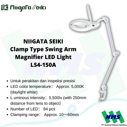 Kaca Pembesar NIIGATA SEIKI Clamp Swing Arm Magnifier LED LS4-150A