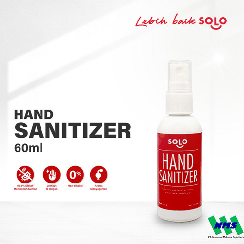 Hand Sanitizer Spray Solo Clean 60mL Pembersih Tangan Non-alkohol