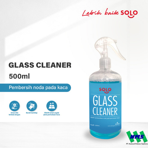 Pembersih Kaca Serbaguna Glass Cleaner Solo 500mL Alcohol