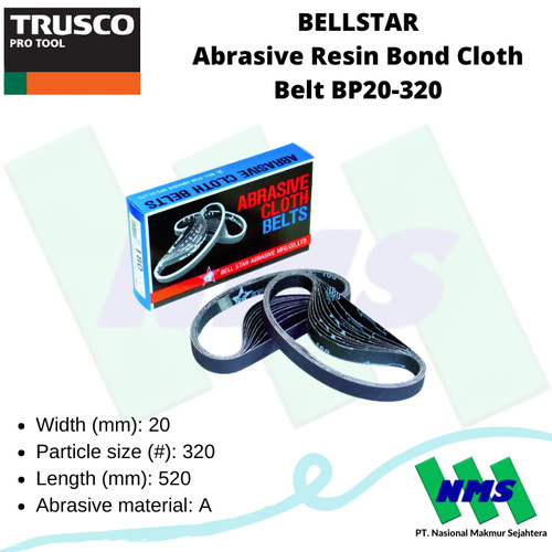 Amplas BELLSTAR Abrasive Resin Bond Cloth Belt BP20-320 124-4752