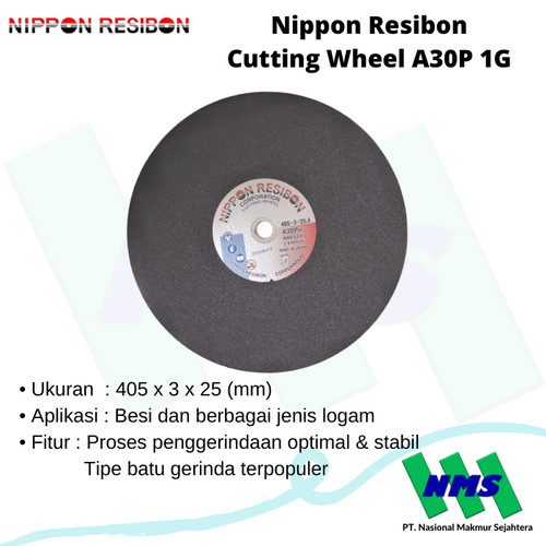 Gerinda Potong 16" inci 405x3x25mm Nippon Resibon Cutting Wheel A30P