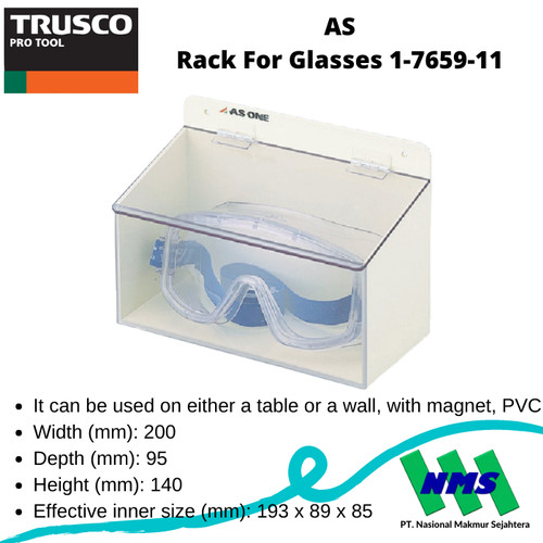 TRUSCO 818-8102 AS Rack For Glasses 1-7659-11