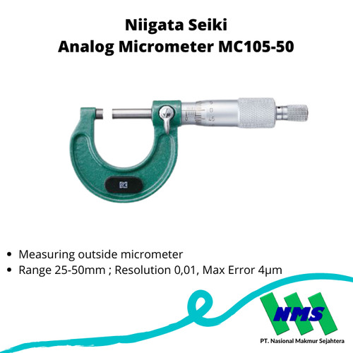 Niigata Seiki Analog Micrometer MC105-50