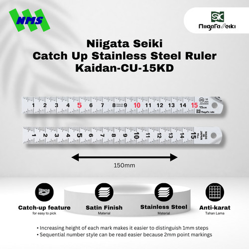 Niigata Seiki Catch Up Scale Ruler CU-15KD