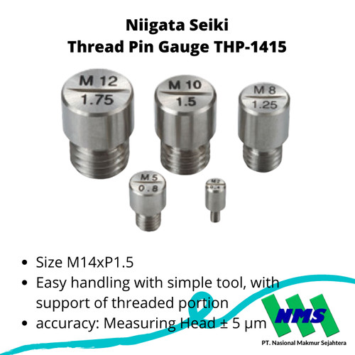 Niigata Seiki Thread Pin Gauge THP-1415