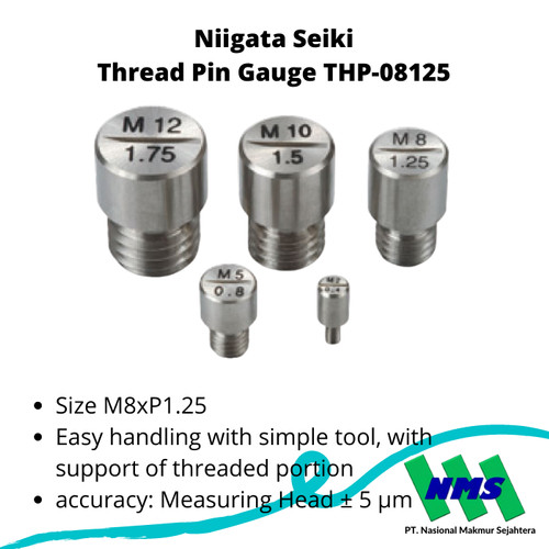 Niigata Seiki Thread Pin Gauge THP-08125