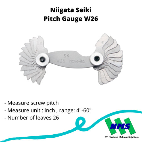 Niigata Seiki Pitch Gauge W26