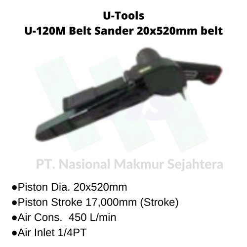 U-120M U-Tools Belt Sander 20x520mm belt