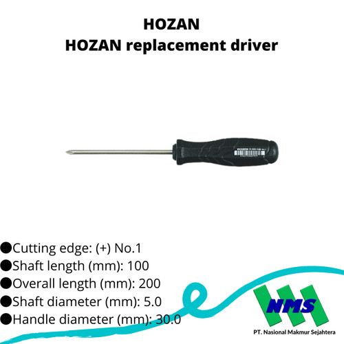 TRUSCO 407-3932 HOZAN Phillips screwdriver