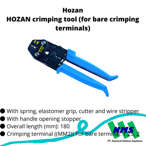 TRUSCO 370-8195 HOZAN crimping tool (for bare crimping terminals)