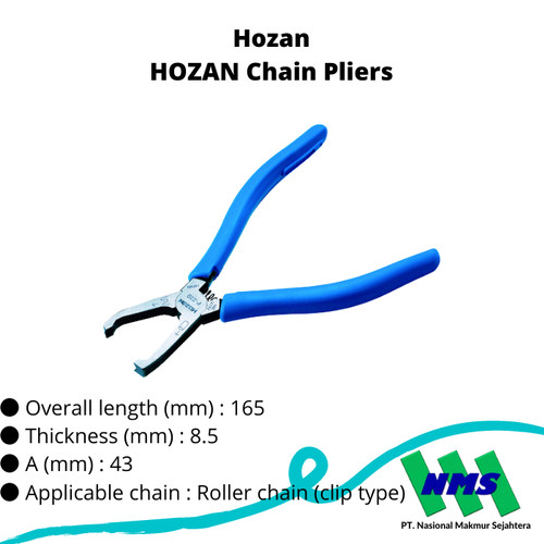 TRUSCO 359-8543 HOZAN Chain Pliers P-220