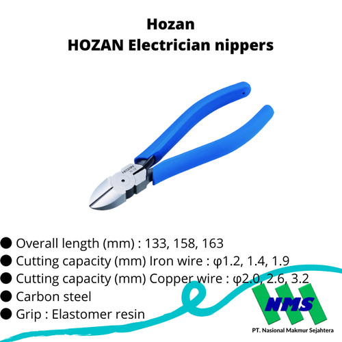 TRUSCO 322-7146 HOZAN diagonal nipper