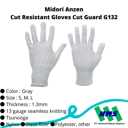 TRUSCO 787-9946 Cut Resistant Gloves Cut Guard G132