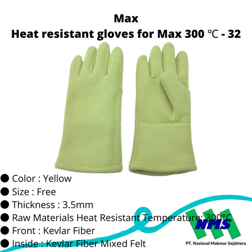 TRUSCO 416-9689 Heat resistant gloves for Max 300 ℃ - 32