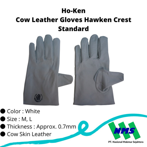 TRUSCO 754-7366 Cow Leather Gloves Hawken Crest Standard