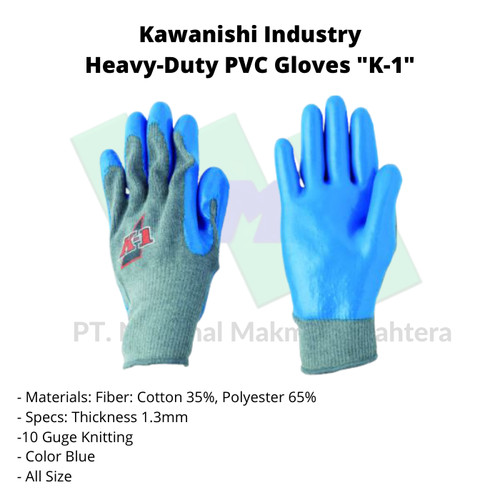 TRUSCO 335-3567 Heavy-Duty PVC Gloves "K-1"