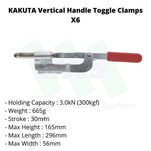 KAKUTA Vertical Handle Toggle Clamps X6