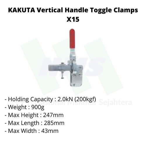 KAKUTA Vertical Handle Toggle Clamps X15