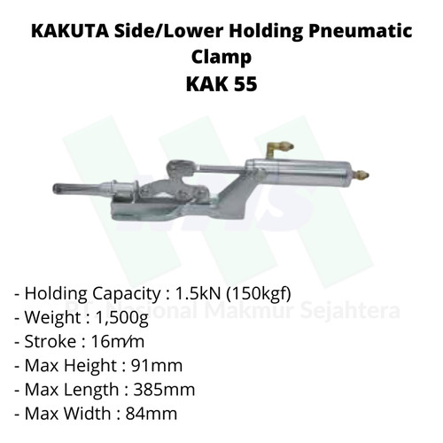 KAKUTA Side /Lower Holding Pneumatic Clamp KAK 55