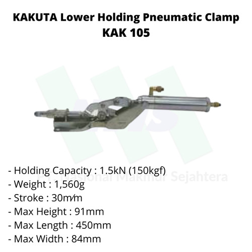 KAKUTA Side/Lower Holding Pneumatic Clamp KAK 105