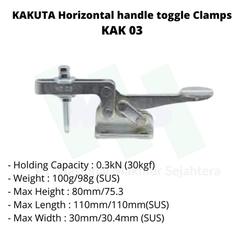 KAKUTA Horizontal handle toggle Clamps KAK 03