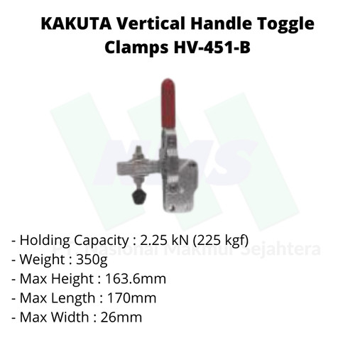 KAKUTA Vertical Handle Toggle Clamps HV451-B