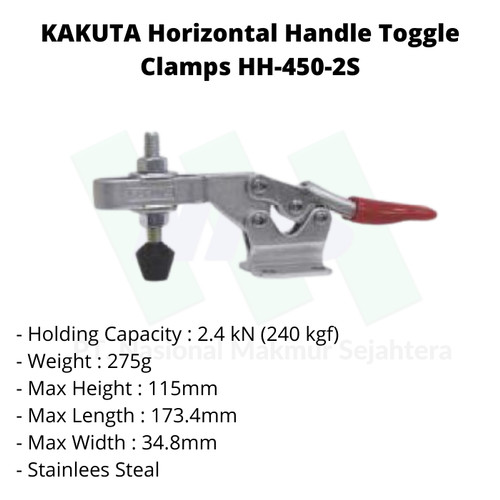 KAKUTA Horizontal Handle Toggle Clamps HH450-2S