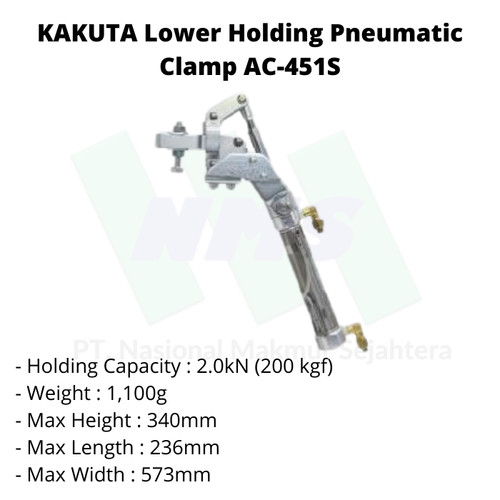 KAKUTA Lower Holding Pneumatic Clamp AC451(S)