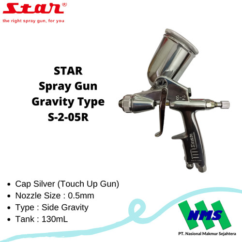 STAR Spray Gun S-2-05R Nozzle 0.5mm Touch Up Gun