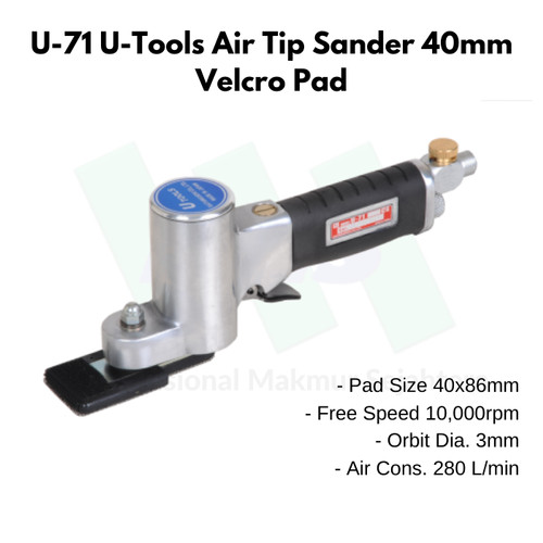 U-71 U-Tools Air Tip Sander 40mm Velcro Pad