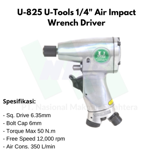 U-825 U-Tools 1/4" Air Impact Wrench Driver