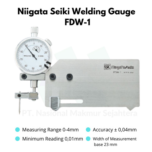 Niigata Seiki Welding Gauge FDW-1