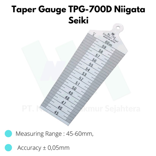 Taper Gauge TPG-700D Niigata Seiki