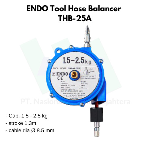 Tool Hose Balancer Cap. 1.5-2.5kg stroke 1.3m ENDO THB-25A