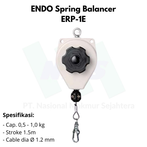 Spring Balancer Cap. 0.5-1kg Stroke 1.5m ENDO ERP-1E