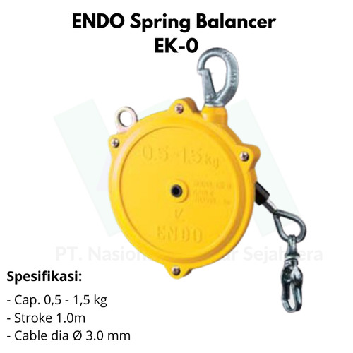 Spring Balancer Cap 0.5-1.5kg Stroke 1m ENDO EK-0