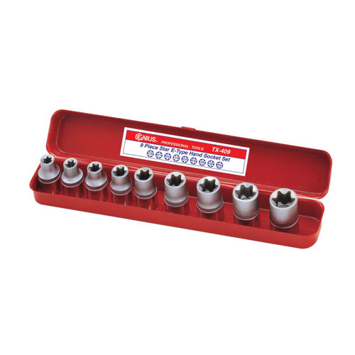 Socket Set SQ12" Star Genius TX409 9pcs/set