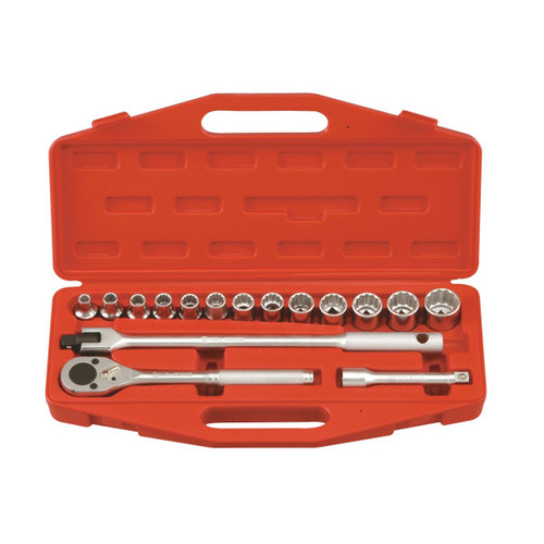 Socket Set 12pt. SQ1/2" Genius TW-416S 16 pcs/set