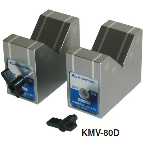 Kanetec KMV-80D Magnetic V-Block Magnet 1 Set (2 Pcs)